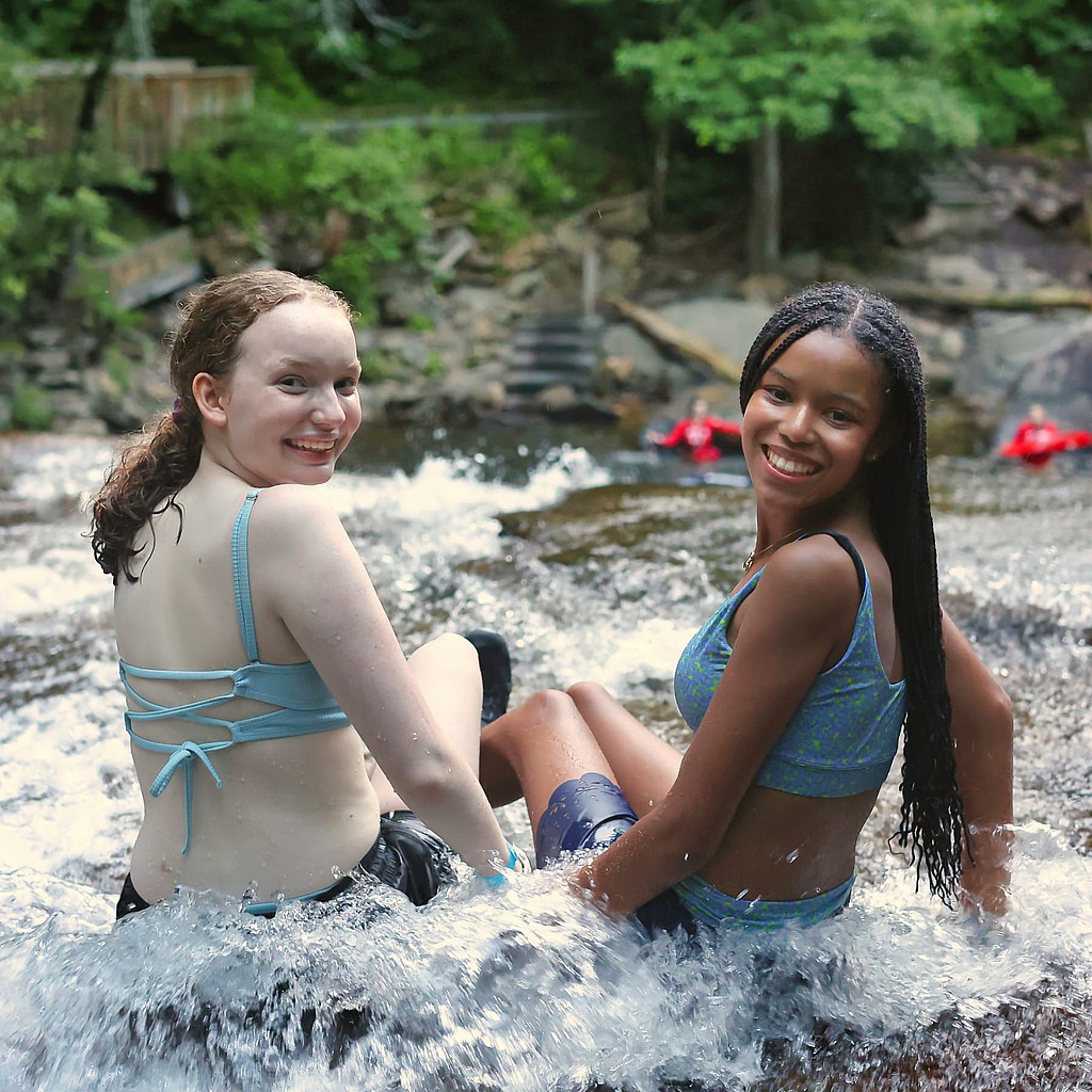 two camp sliding rock pals