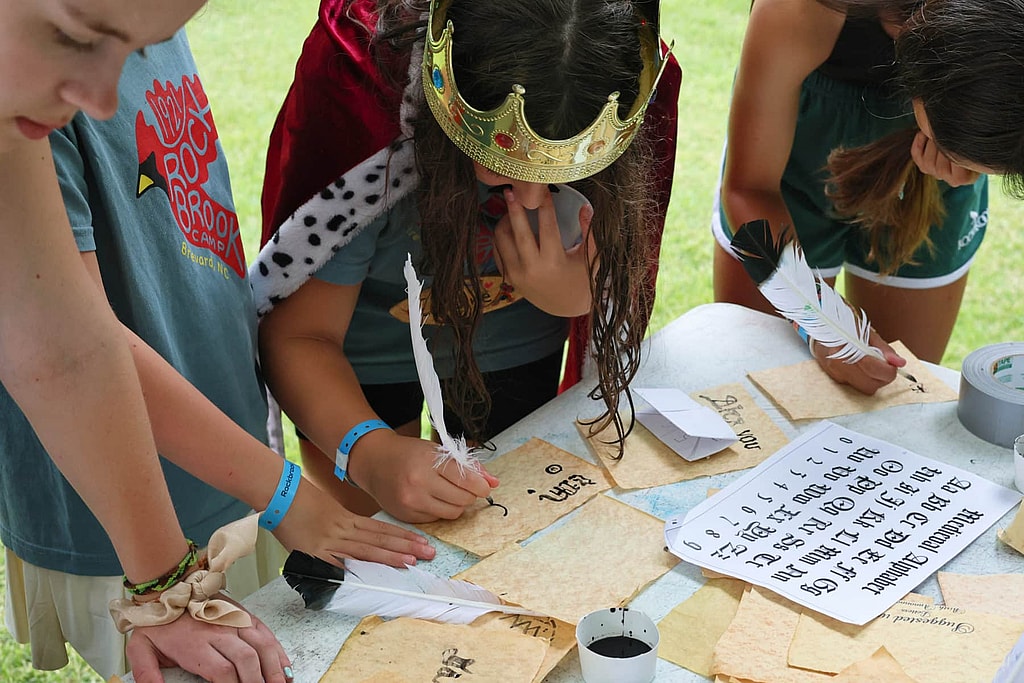 summer camp calligraphy