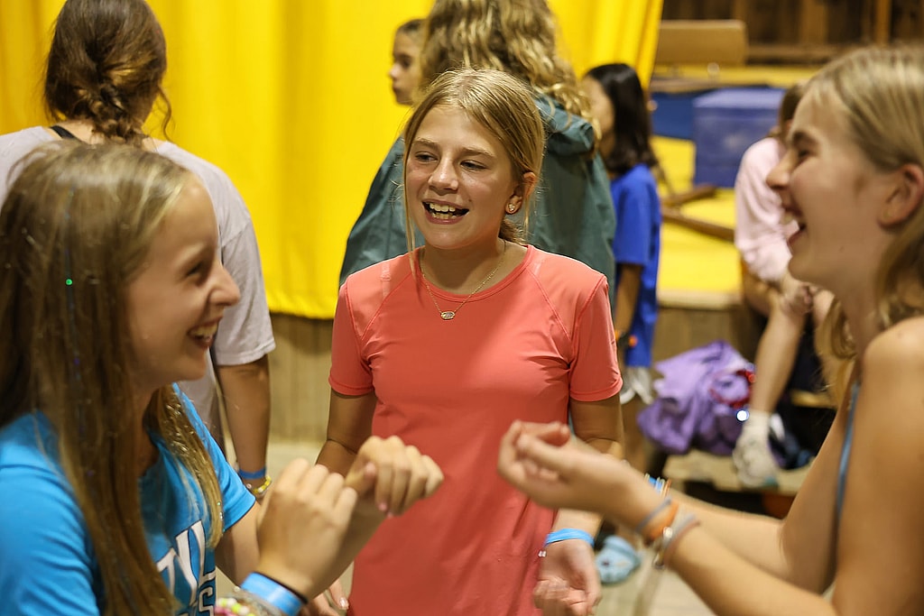 summer camp girls dancing