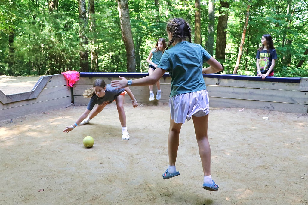 summer camp gaga ball game