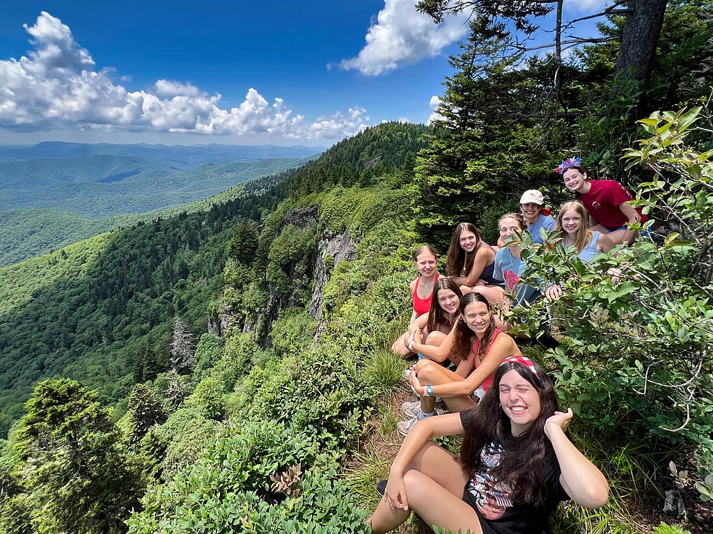 NC camp hiking view