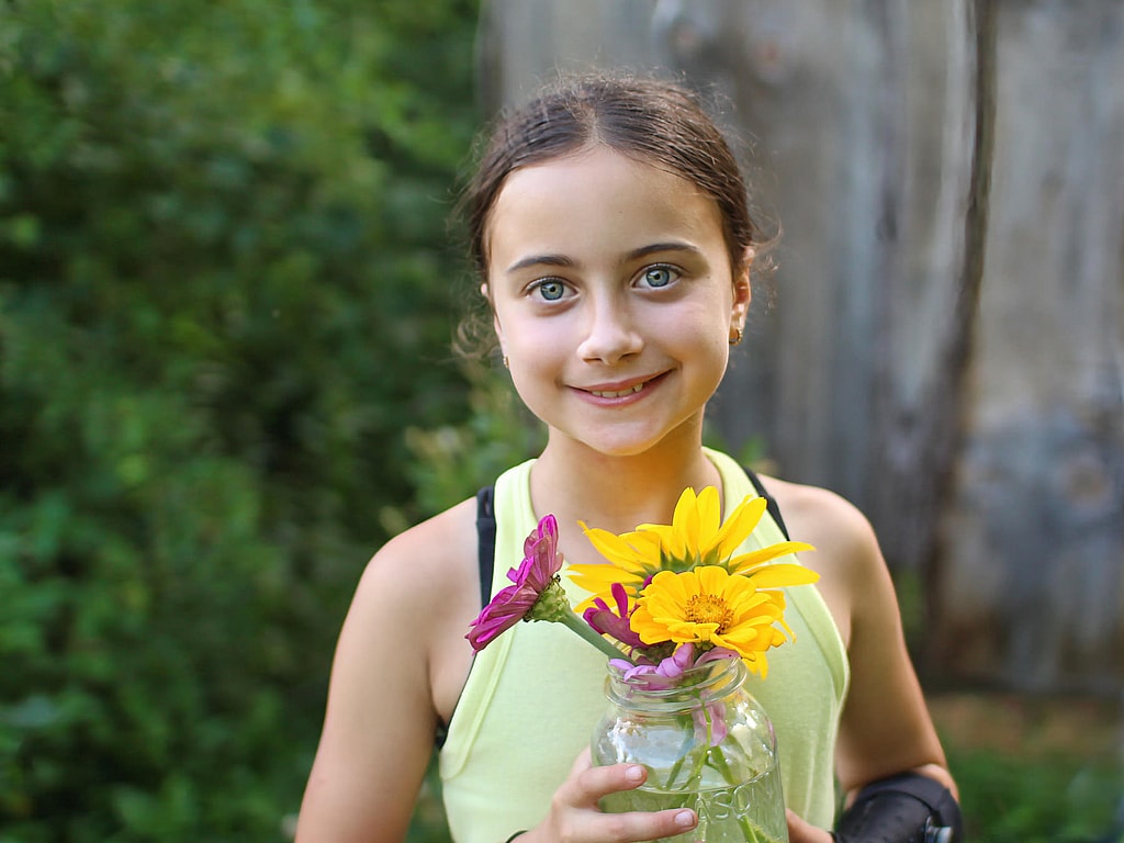 flower camp kid