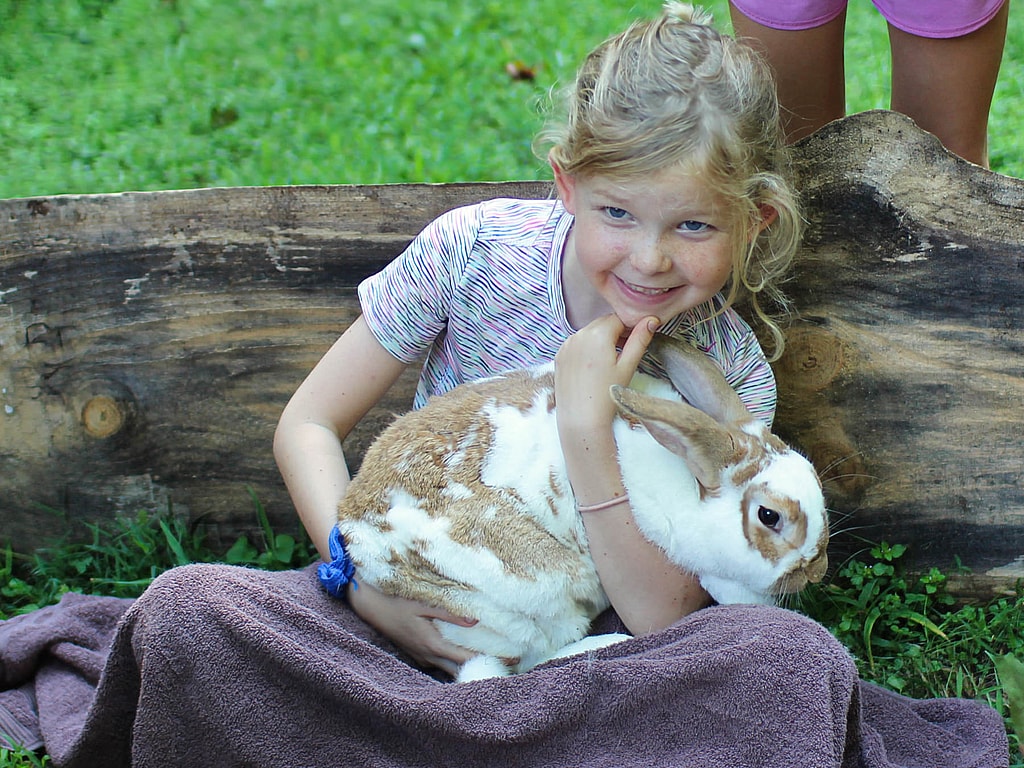 large bunny camp girl