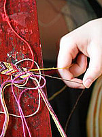 Tying the knots for a bracelet