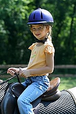 child horseback riding