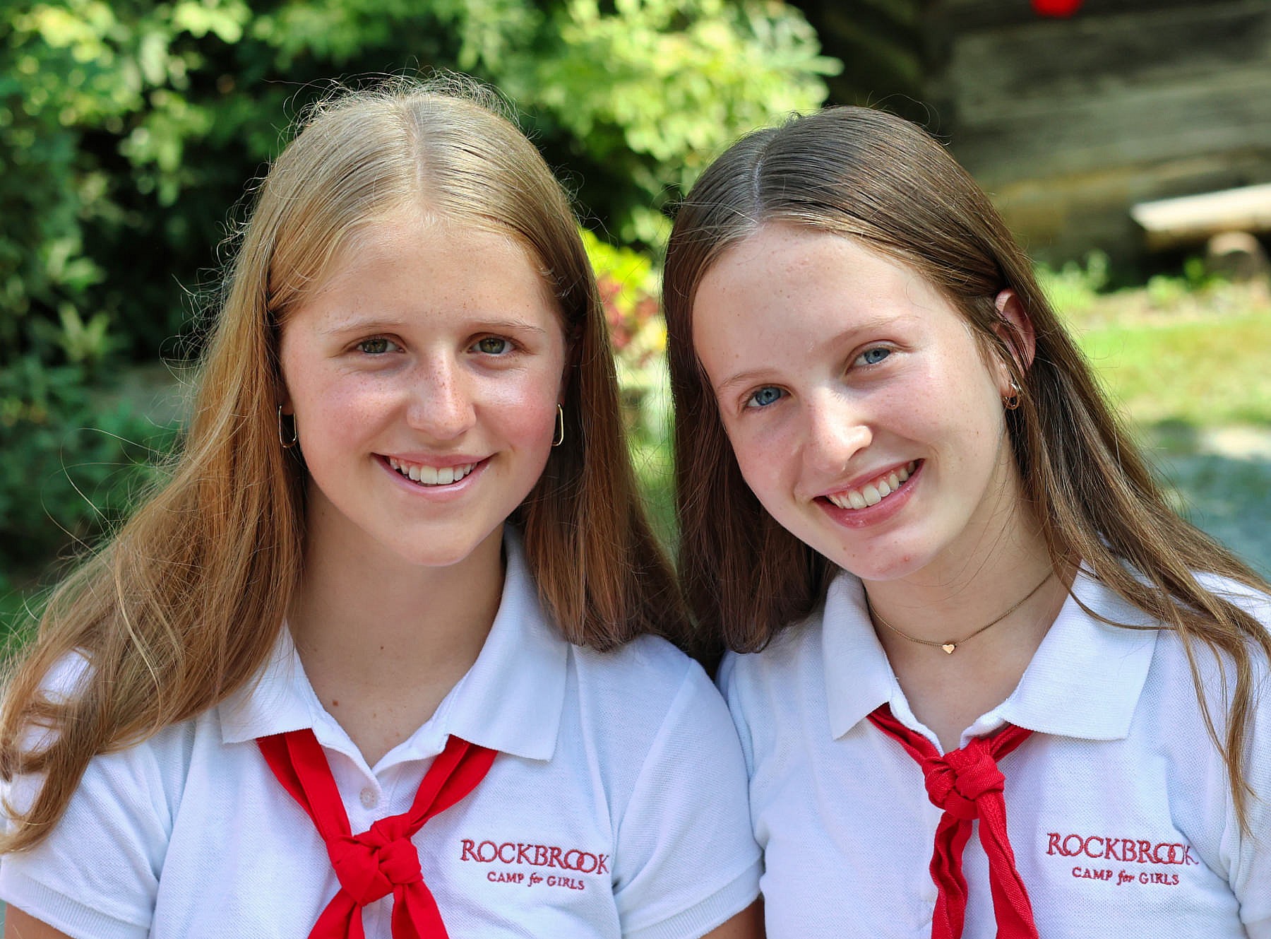 smiling summer camp girls