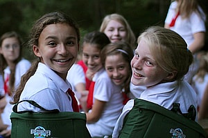 Campers at Girls Summer Camp