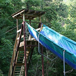 summer camp water slide