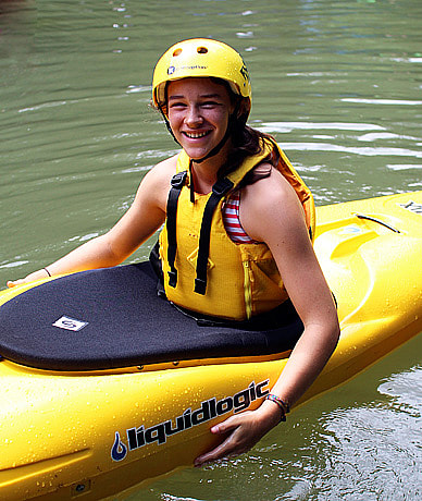 Kayak Hairstyle Wet Hair Canoe Gifts For Kayakers' Sticker