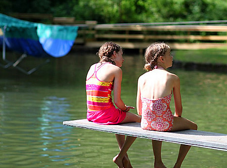 Swim Kids at camp