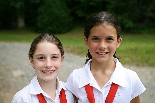 smiling camp girls