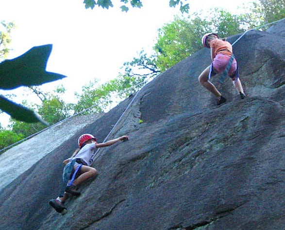 A Summer Camp Rock Climbing Trip