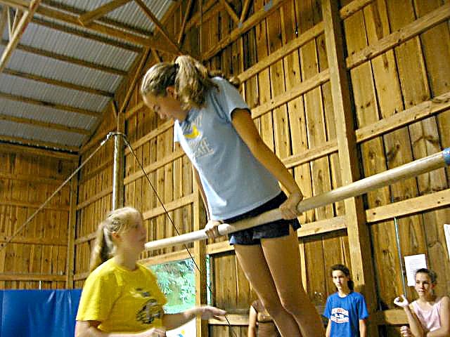 Girls at Gymnastics Summer Camp