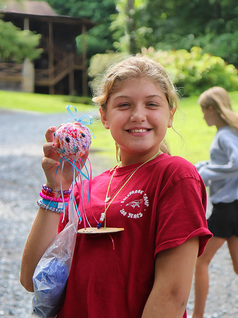 summer camp crochet kid