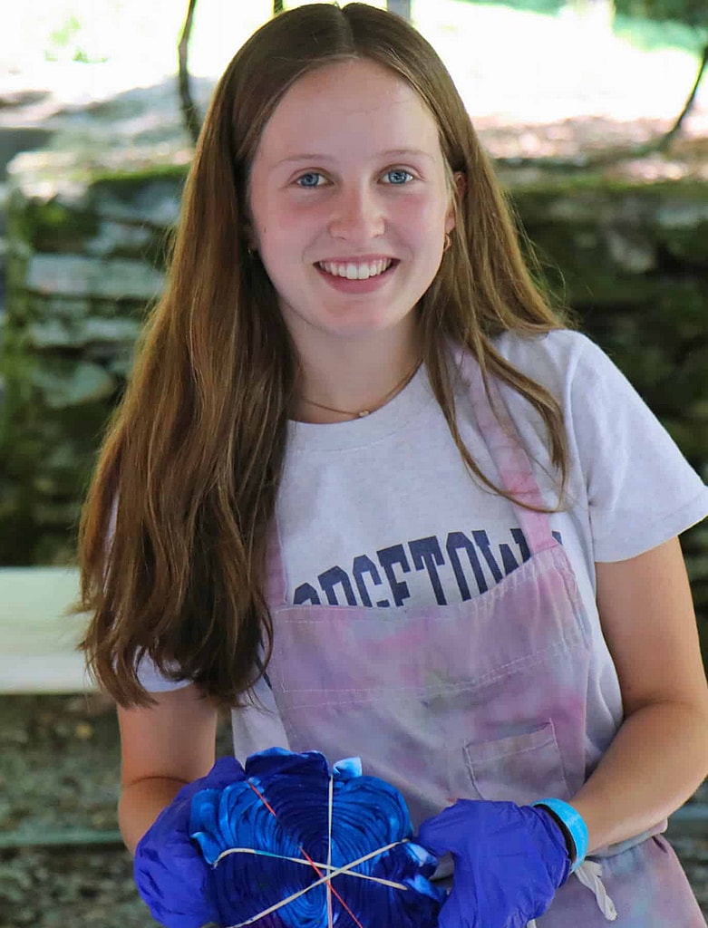 summer camp tie dye creativity