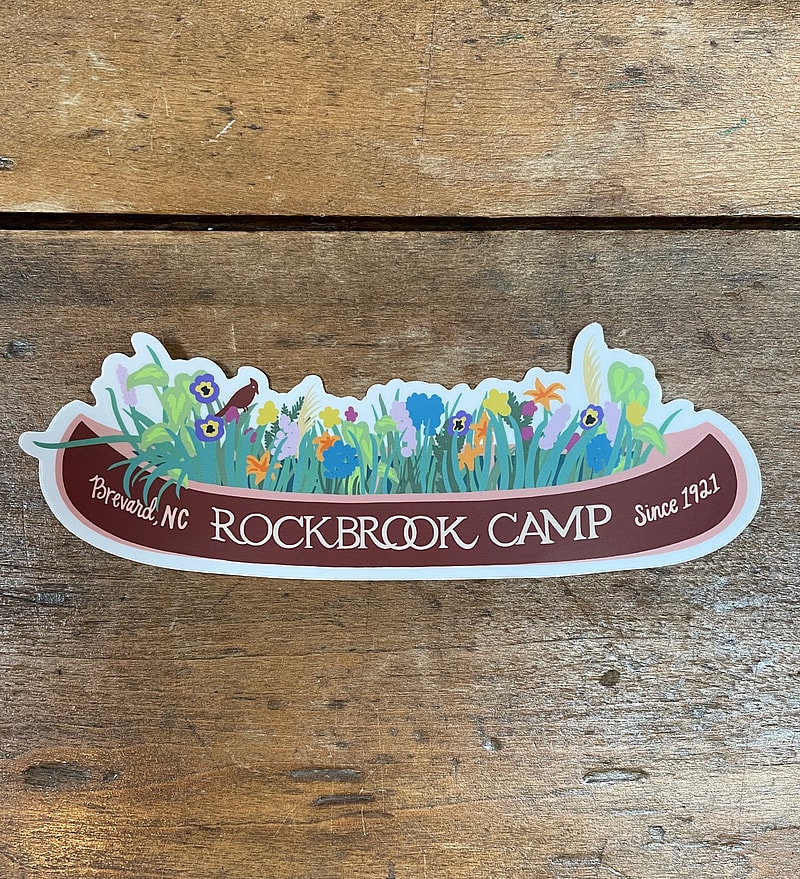 camp canoe sticker