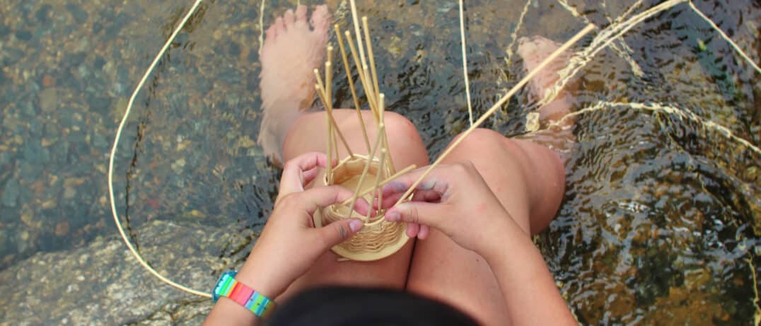 traditional camp basketry