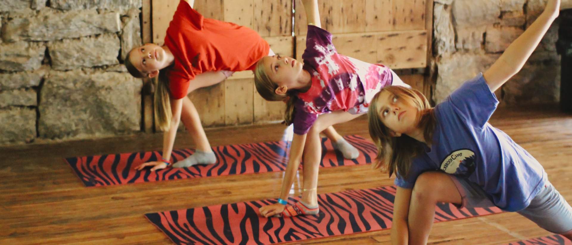 Summer Camp Yoga Activity, Girls Yoga Instruction