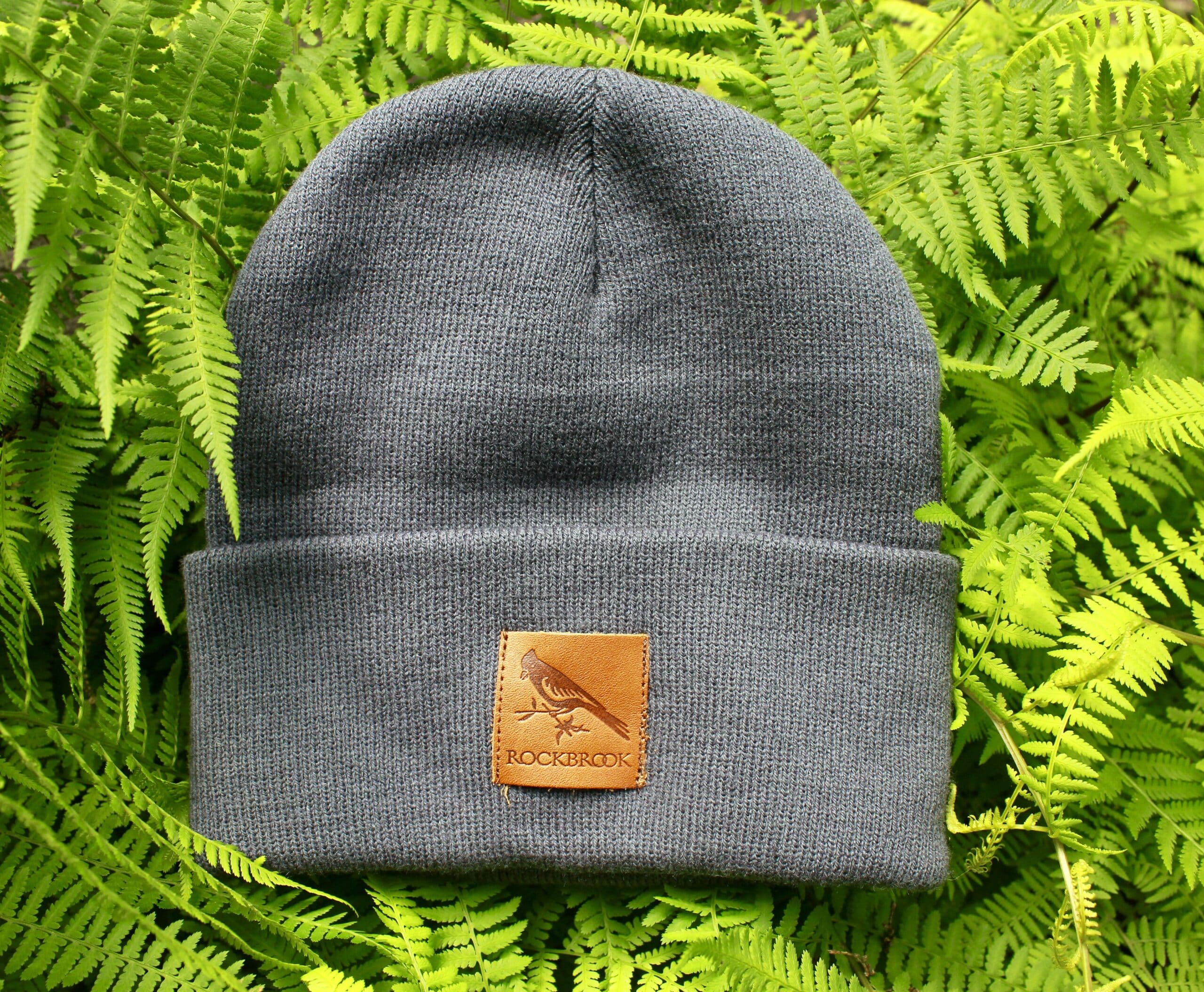 knitted beanie full view