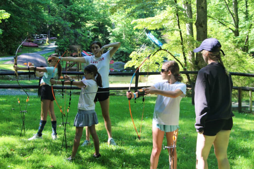 camp archery lesson