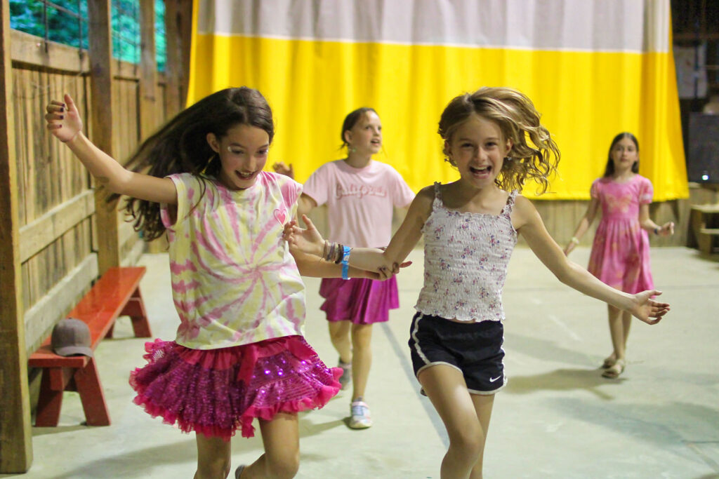 summer camp girls dancing