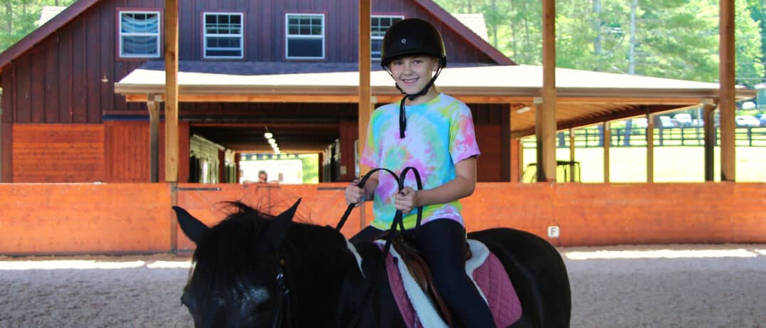 rockbrook camp horseback riding lesson