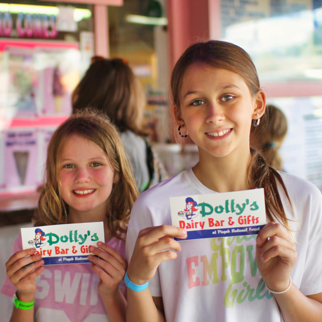 rockbrook summer camp girls at Dolly's