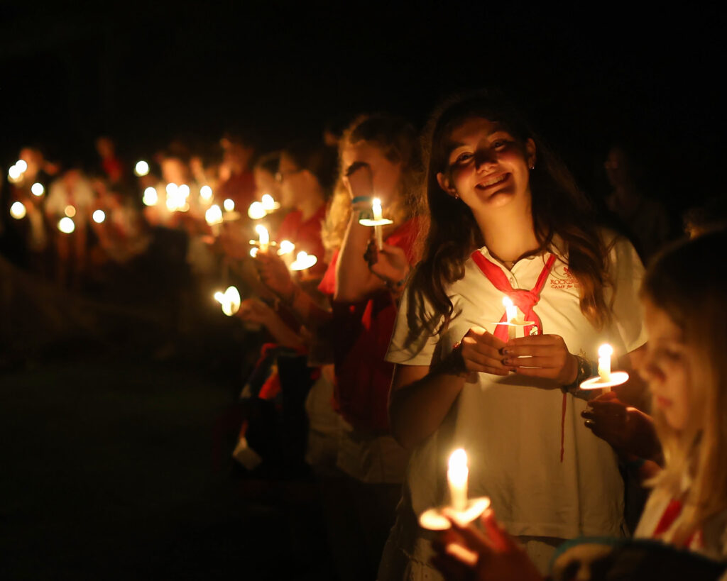 summer camp candle ceremony