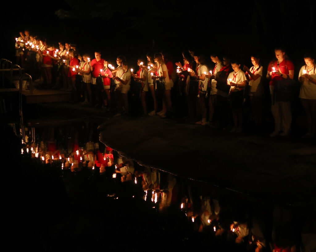 summer camp candlelight lake