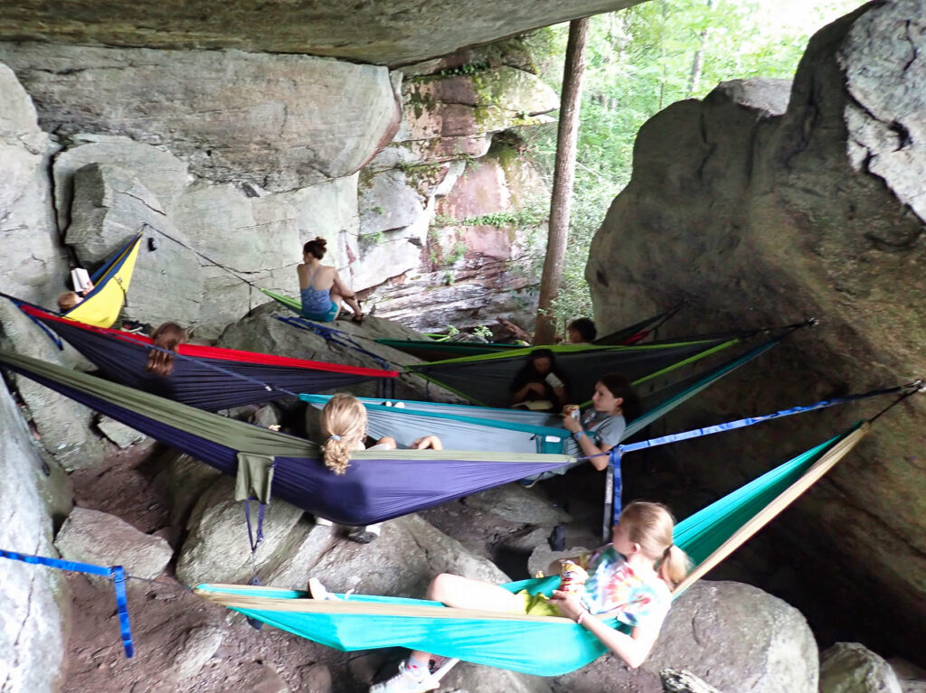 summer camp hammock nest