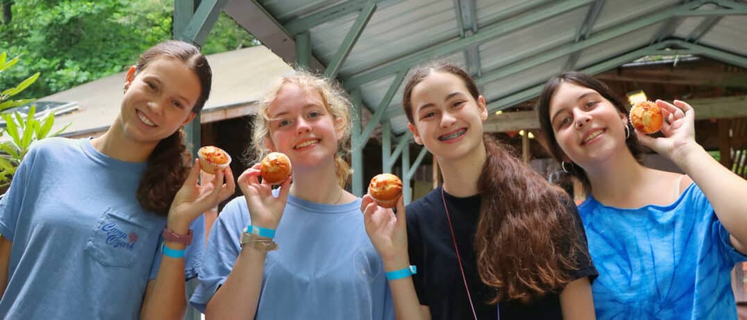 camp girls muffins