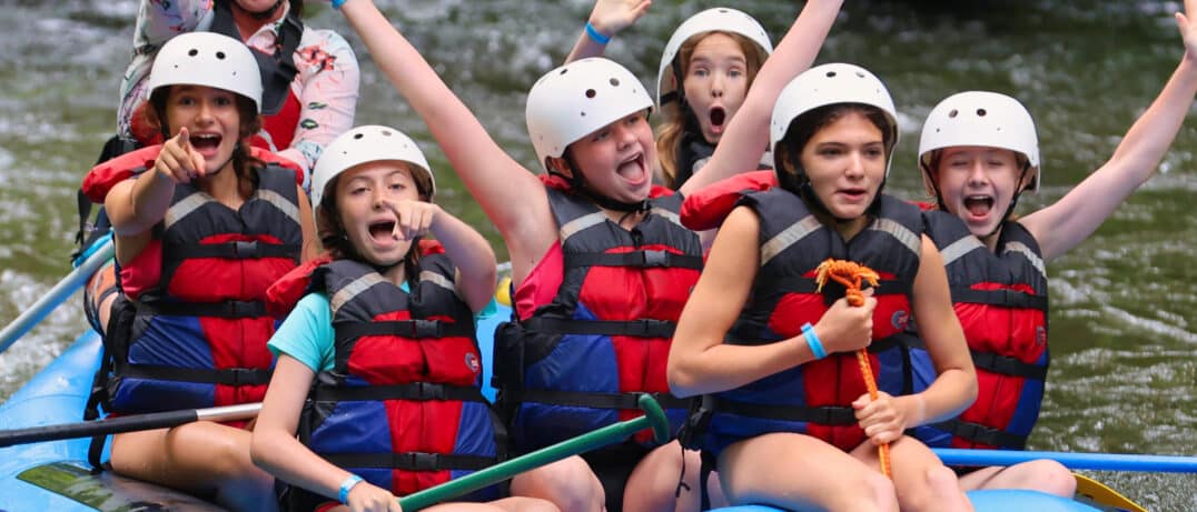 summer camp rafting zany girls