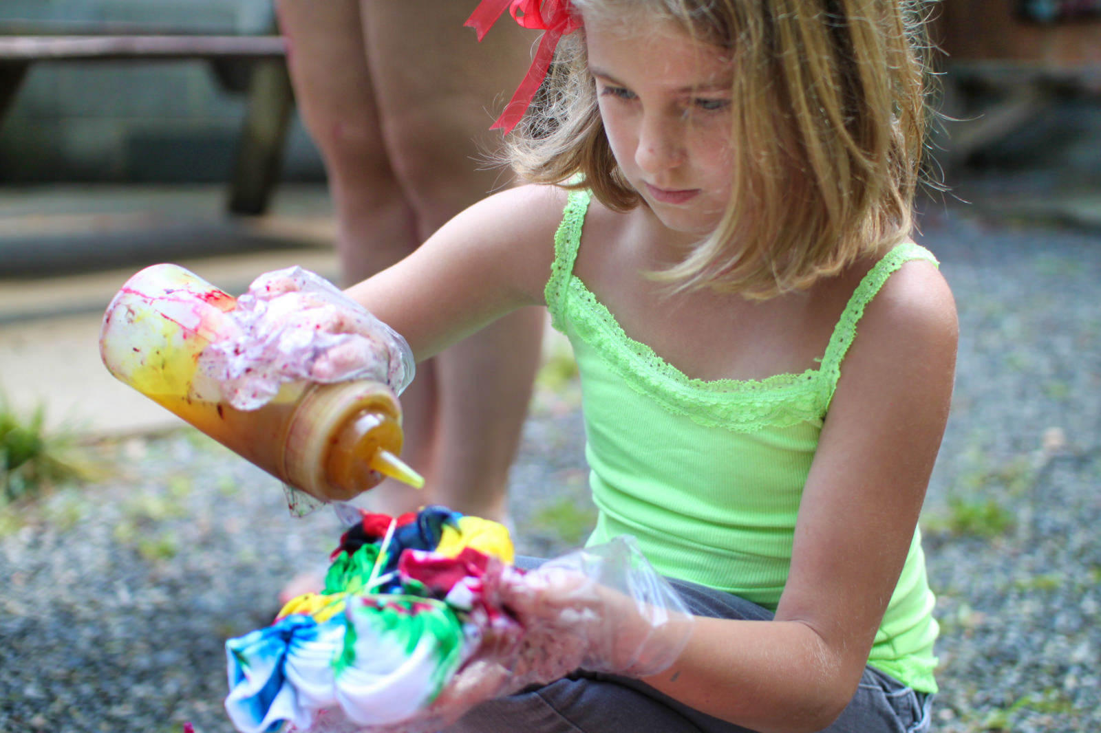 camp tie-dye kid